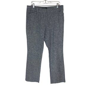 7th Avenue NY & Co Linen Blend Pants Womens Size 12 Light Blue